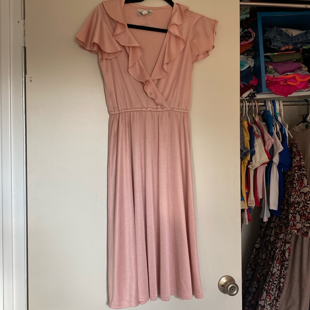 Pretty in pink 70’s dress size 2/4